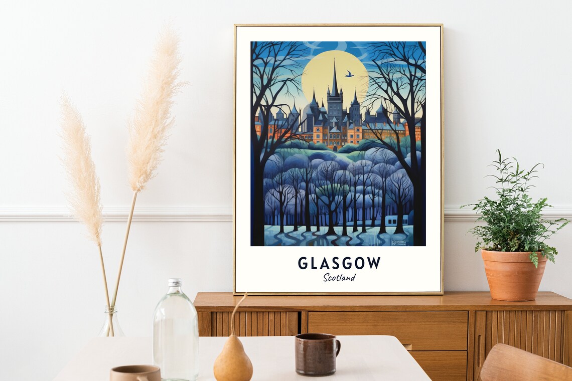 Kelvingrove Art Gallery And Museum Travel Poster, Glasgow - Image 2