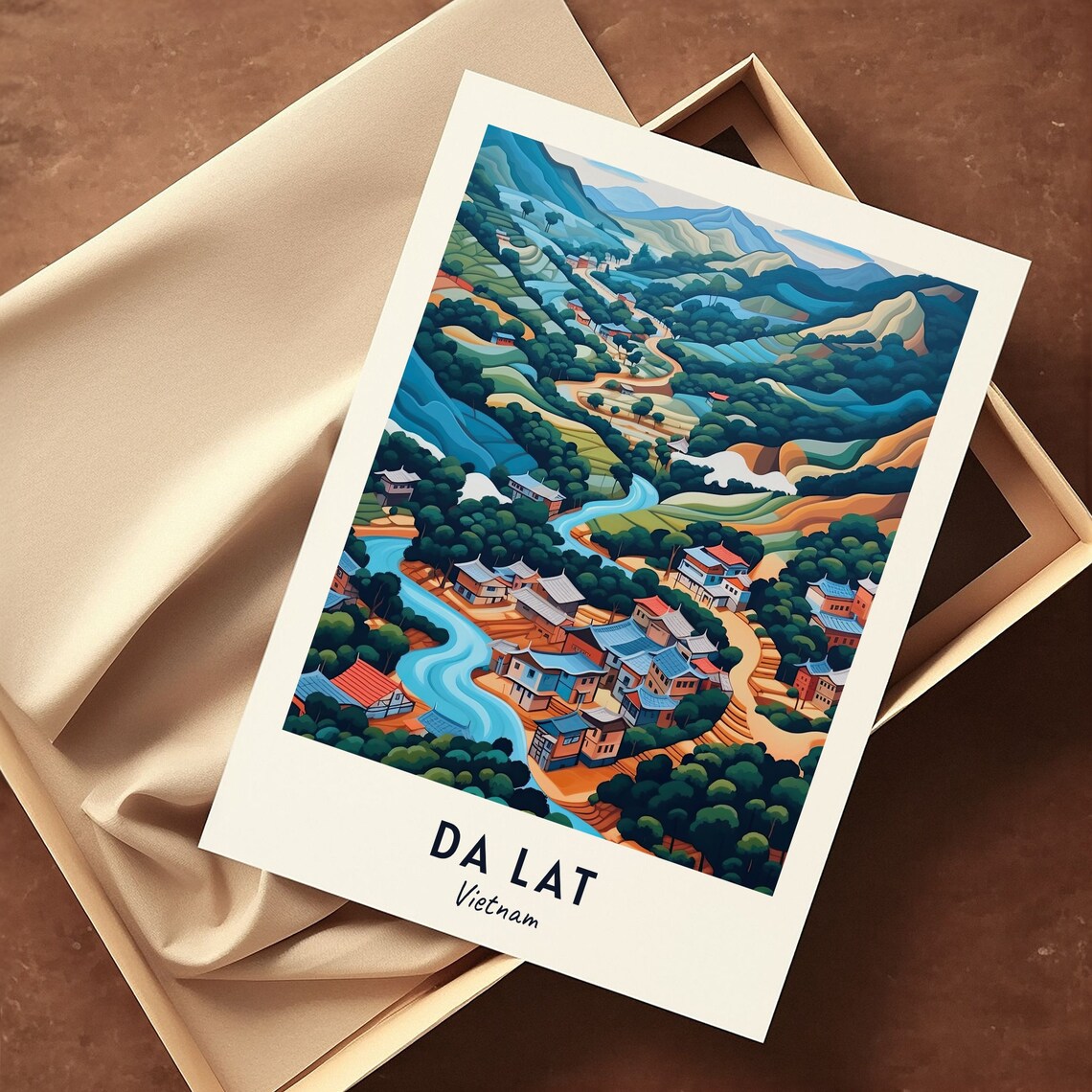 Valley Of Love, Da Lat Vietnam Travel Poster - Image 3