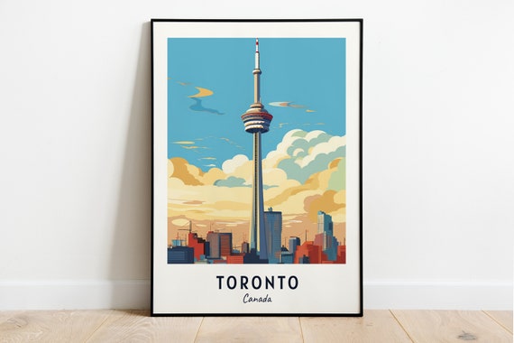 Toronto Travel Poster, Canada City Wall Art