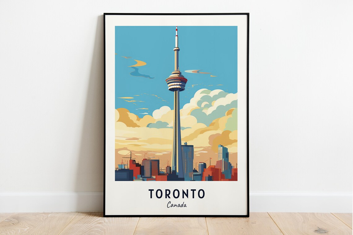 Toronto Travel Poster, Canada City Wall Art