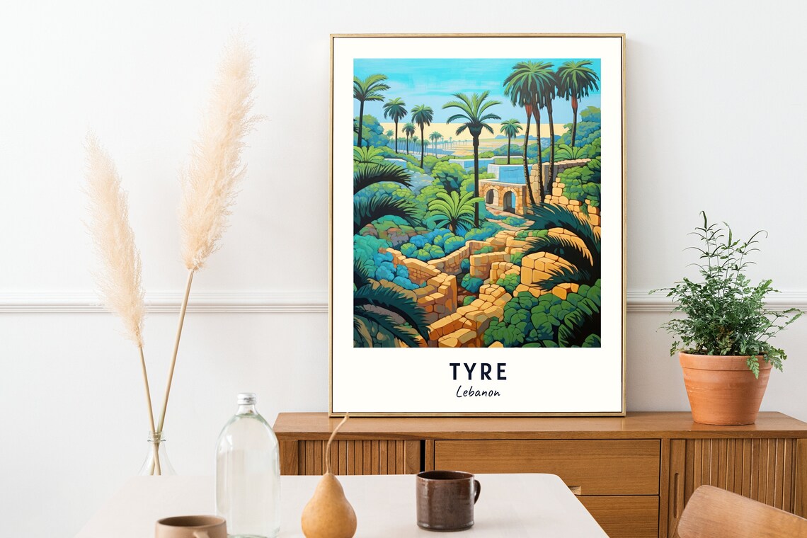 Tyre Archaeological Site, Lebanon Travel Poster - Image 2