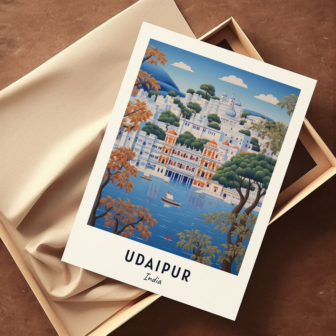 City Palace Travel Print Wall Art Udaipur India City Print City Palace Travel Gift City Palace Poster Travel Gift - Image 3