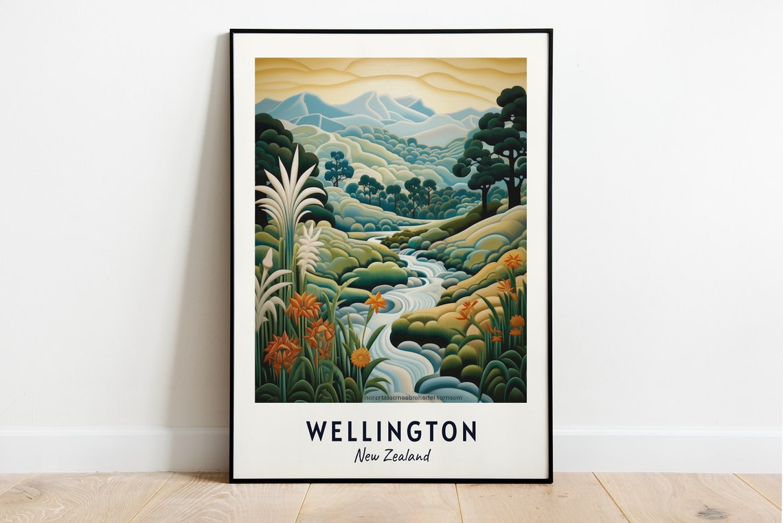 Te Papa Museum Travel Print Wall Art Wellington New Zealand City Print Te Papa Museum Travel Gift Te Papa Museum Poster Travel Gift