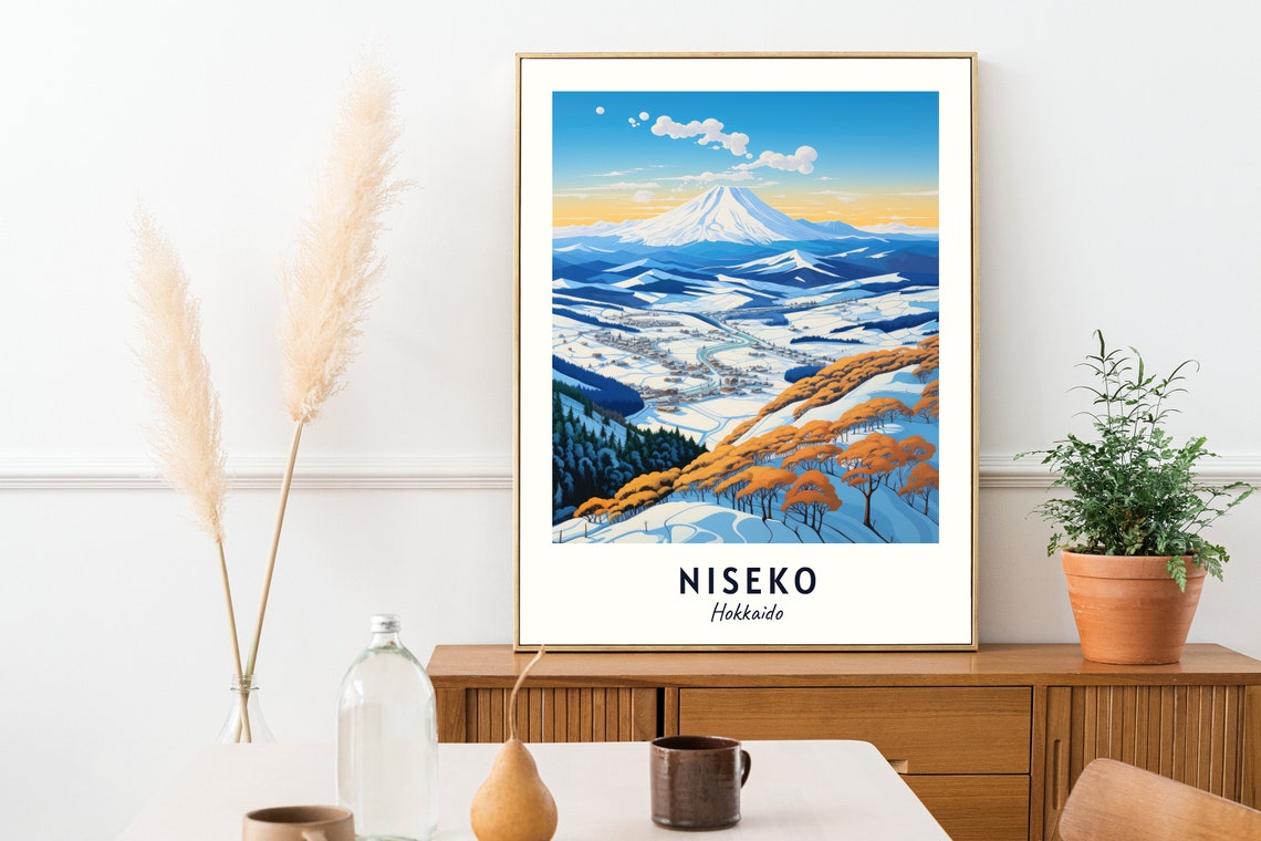 Niseko Hokkaido Travel Print Wall Art Niseko Hokkaido City Print Niseko Hokkaido Travel Gift Niseko Hokkaido Poster Travel Gift - Image 2