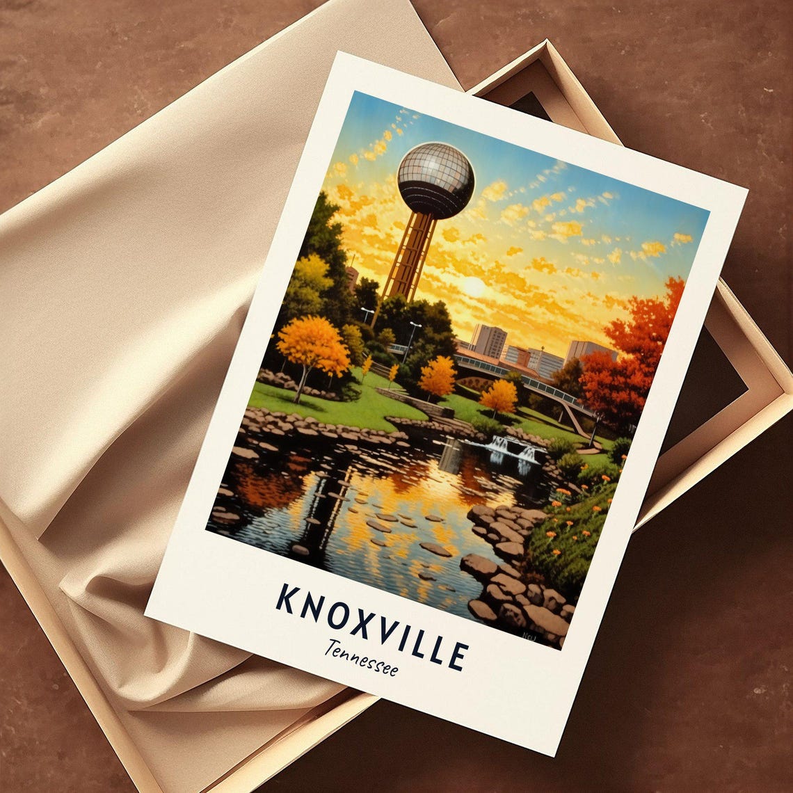 Knoxville Travel Print Wall Art Knoxville Tennessee City Print Knoxville Travel Gift Knoxville City Poster Wall Art - Image 3