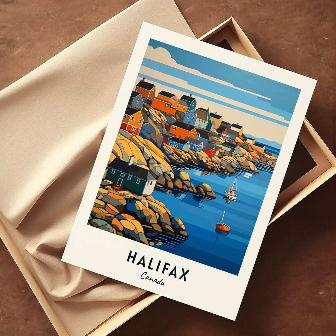 Halifax Canada Travel Poster, City Wall Art Print - Image 3