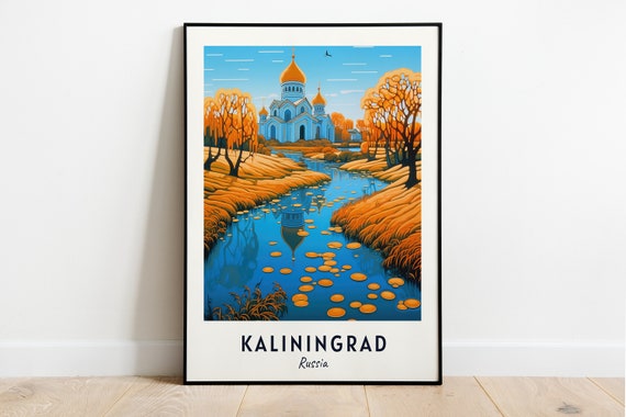 Amber Museum Travel Print Wall Art Kaliningrad Russia City Print Amber Museum Travel Gift Amber Museum Poster