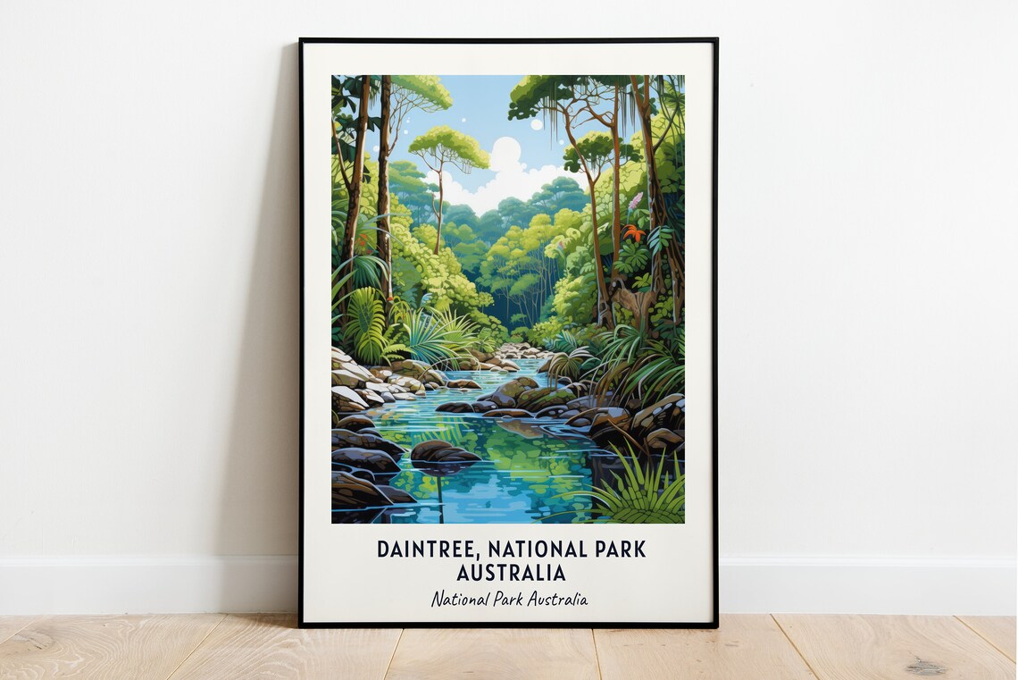 Daintree National Park Australia Travel Poster