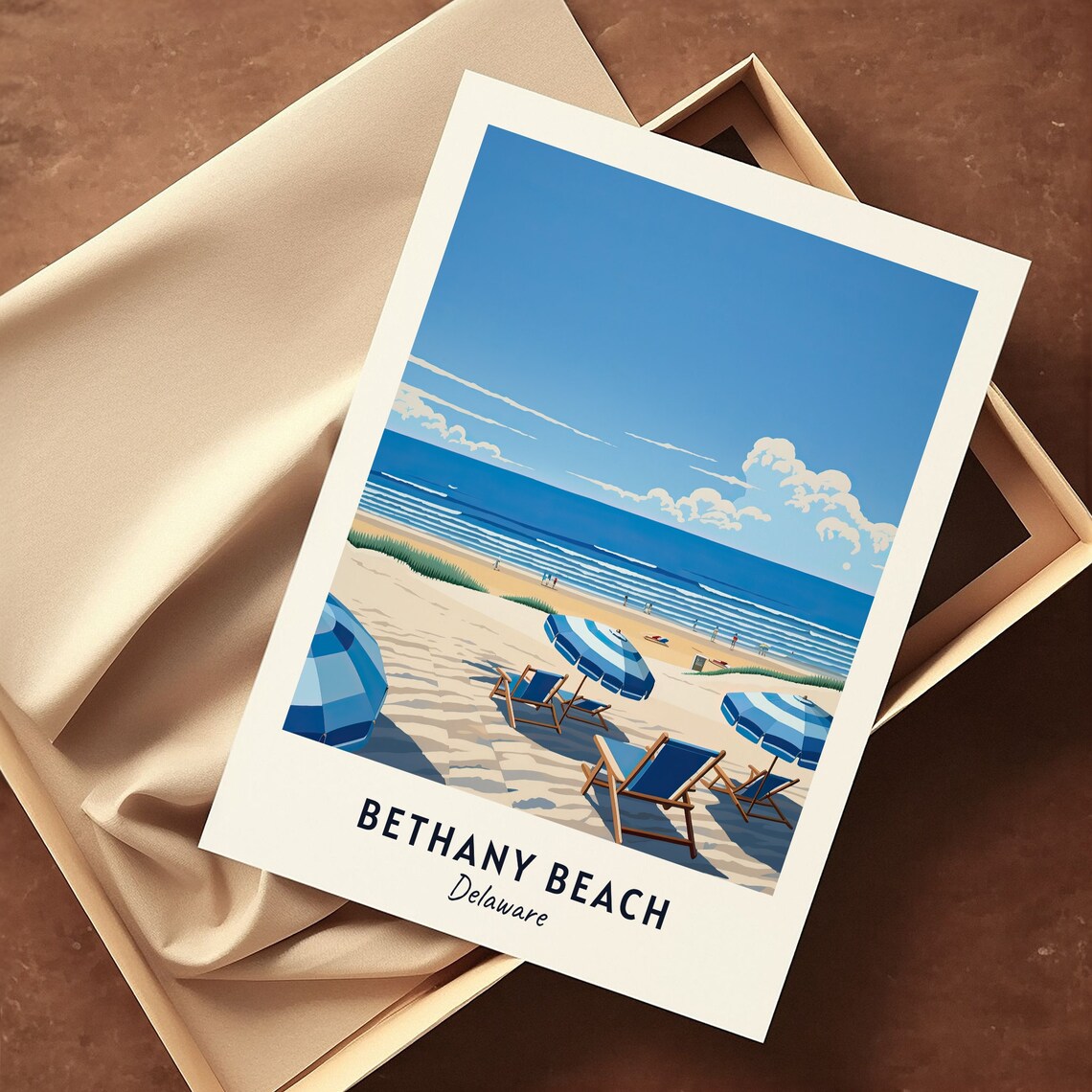 Bethany Beach Travel Poster, Delaware Travel Gift - Image 3