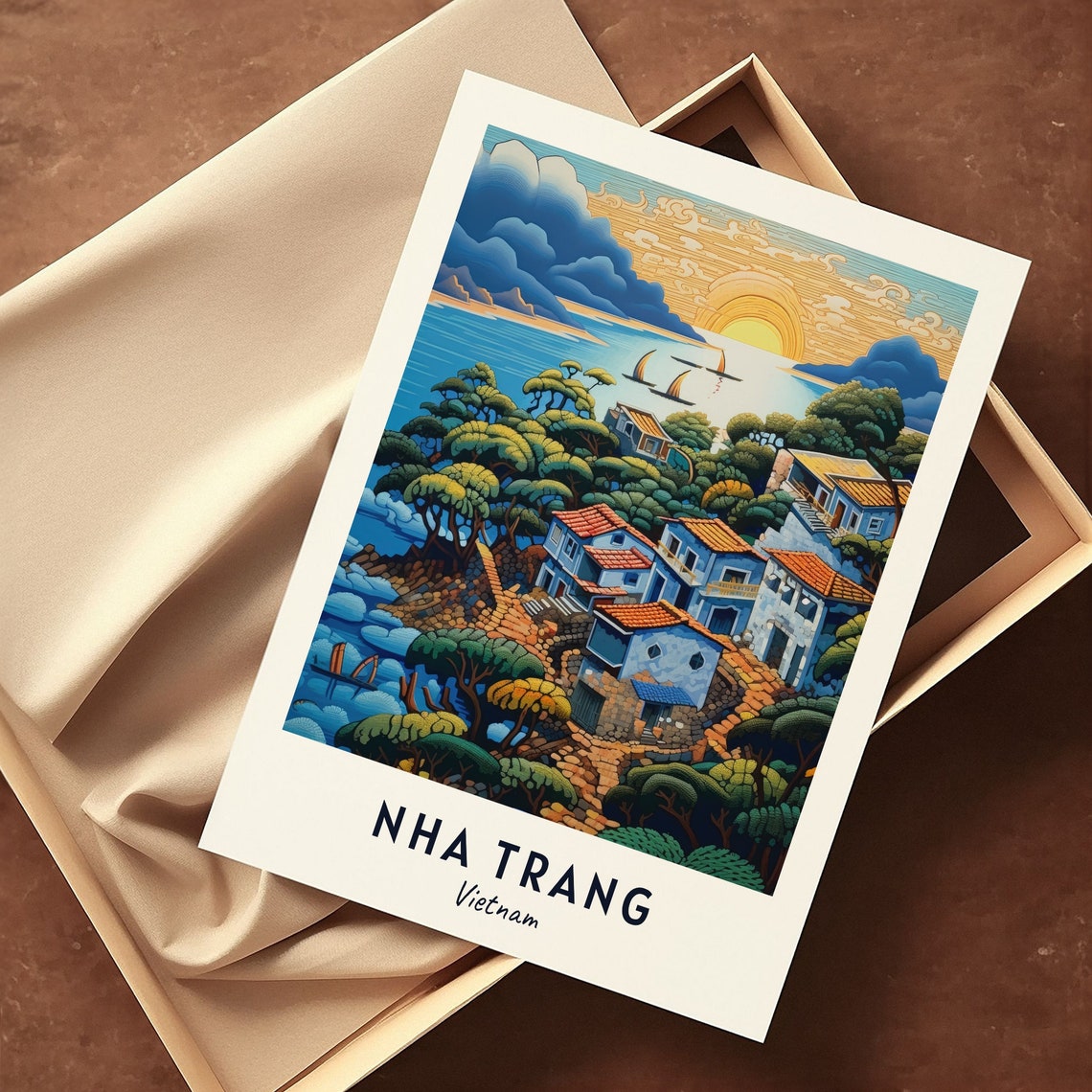 Vinpearl Land Travel Print Wall Art Nha Trang Vietnam City Print Vinpearl Land Travel Gift Vinpearl Land Poster - Image 3