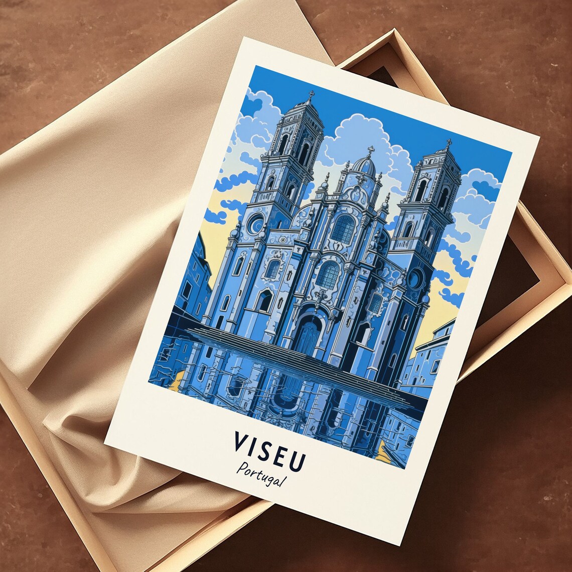 Viseu Cathedral Travel Print Wall Art Viseu Portugal City Print Viseu Cathedral Travel Gift Viseu Cathedral Poster - Image 3