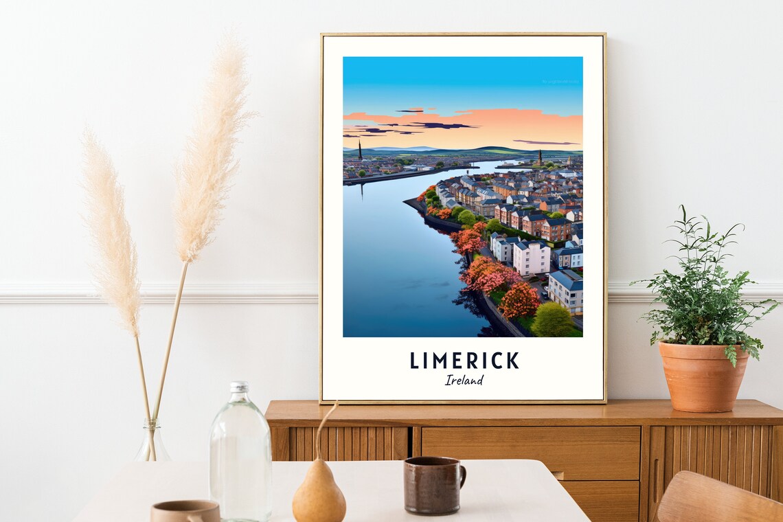 Limerick Travel Poster, Ireland City Print - Image 2