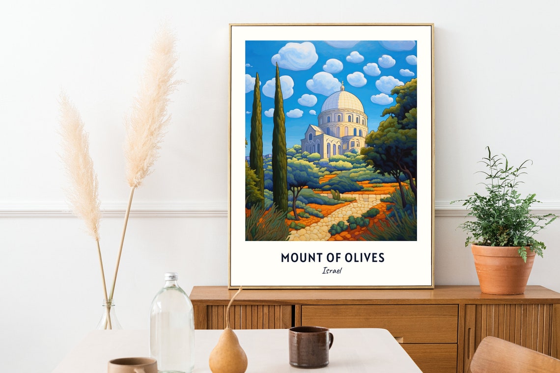 Church Of All Nations Travel Print Wall Art Mount Of Olives Israel City Print Church Of All Nations Travel Gift - Image 2