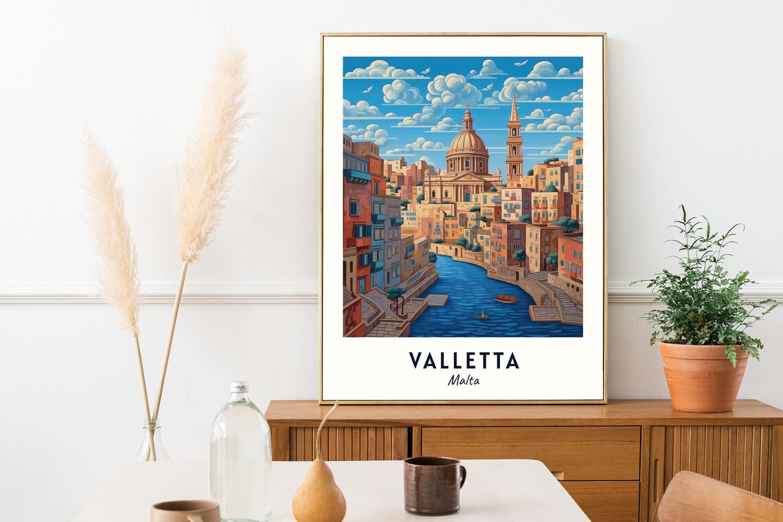 St Johns Co Cathedral Malta Travel Poster - Image 2