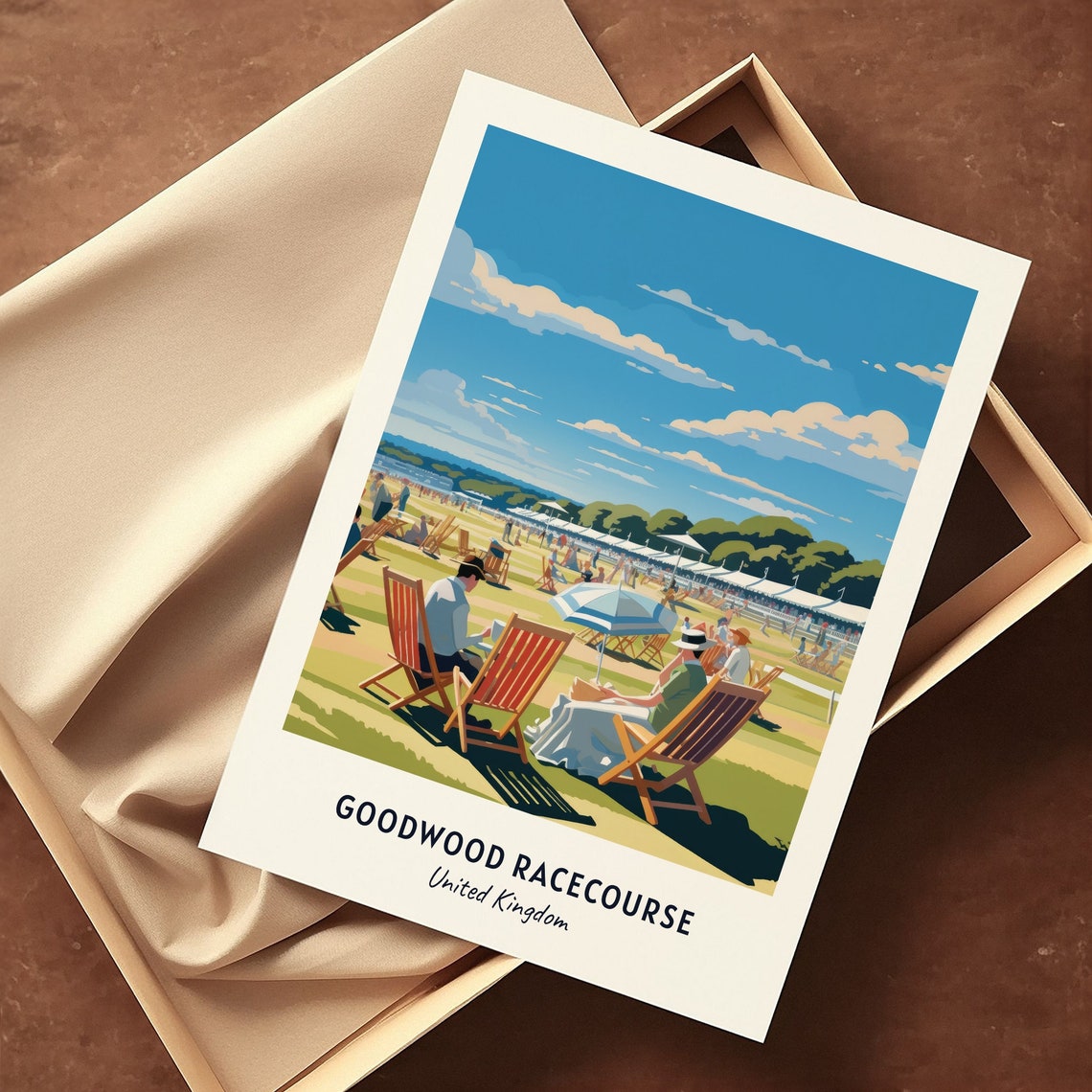 Goodwood Racecourse United Kingdom Travel Print Wall Art Goodwood Racecourse United Kingdom City Print Goodwood Racecourse Travel Gift - Image 3
