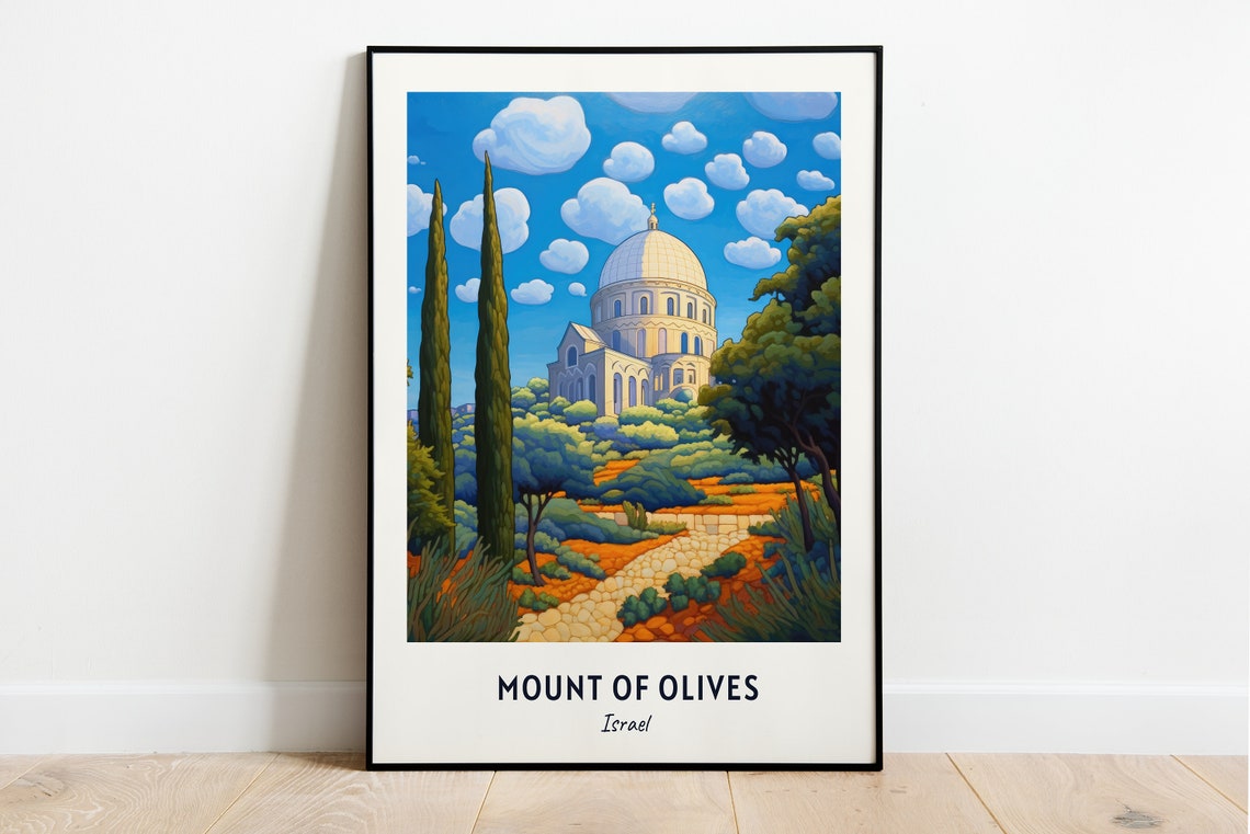 Church Of All Nations Travel Print Wall Art Mount Of Olives Israel City Print Church Of All Nations Travel Gift