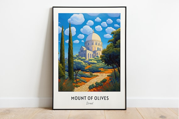 Domed Basilica on the Mount of Olives Jerusalem Israel Travel Poster