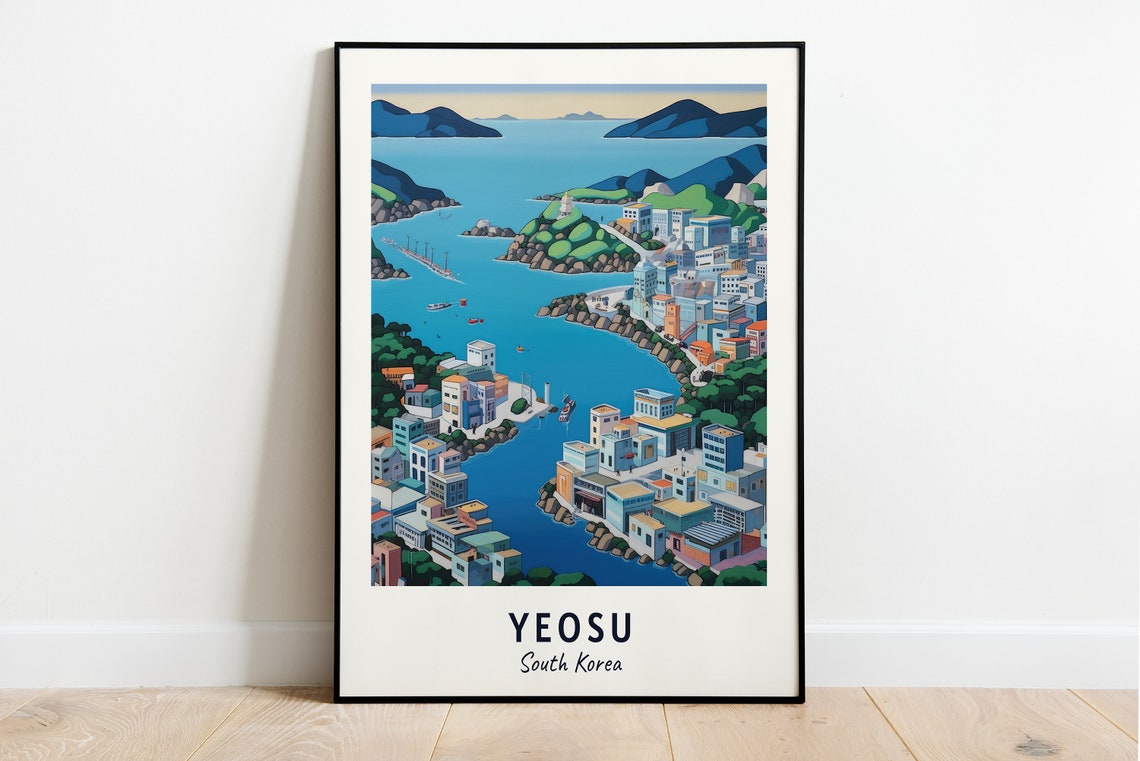 Yeosu Expo Ocean Park Travel Print Wall Art Yeosu South Korea City Print Yeosu Expo Ocean Park Travel Gift Yeosu Expo Ocean Park Poster