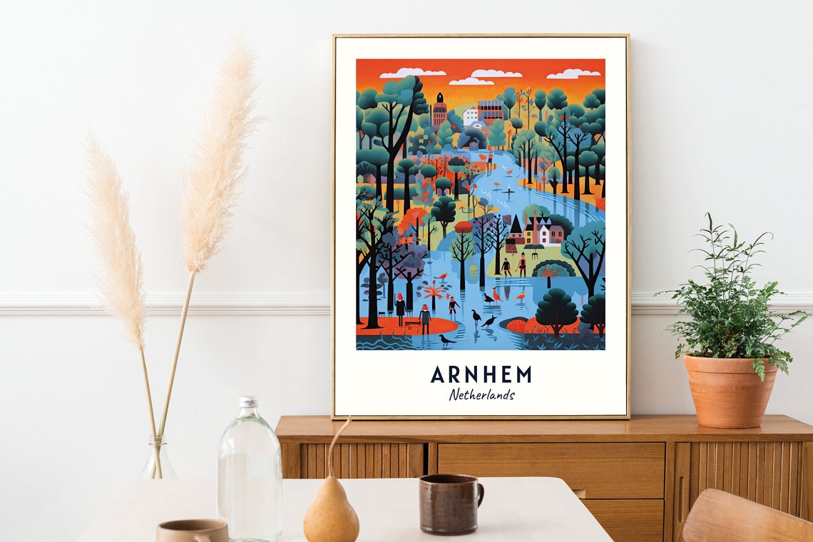 Burgers Zoo Travel Print Wall Art Arnhem Netherlands City Print Burgers Zoo Travel Gift Burgers Zoo Poster Wall Art - Image 2