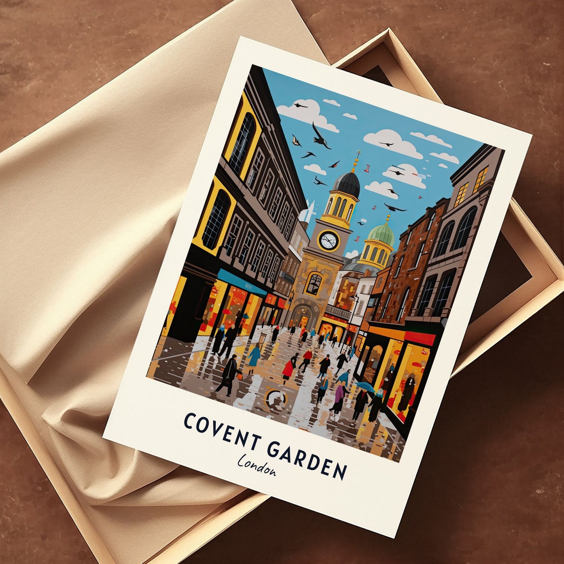 Covent Garden London Travel Print Wall Art Covent Garden London City Print Covent Garden London Travel Gift Covent Garden Wall Art - Image 3