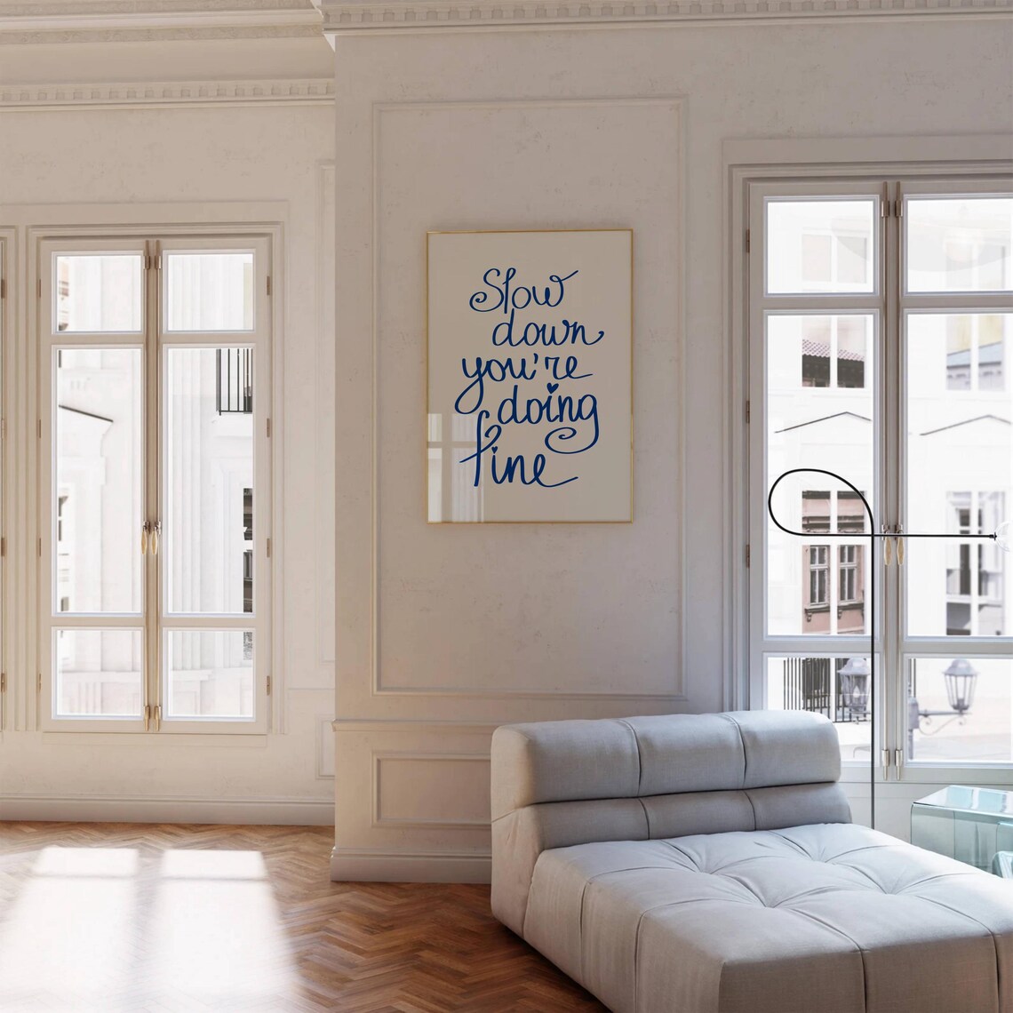 Slow Down Youre Doing Fine Quote Poster, Dorm Decor - Image 3