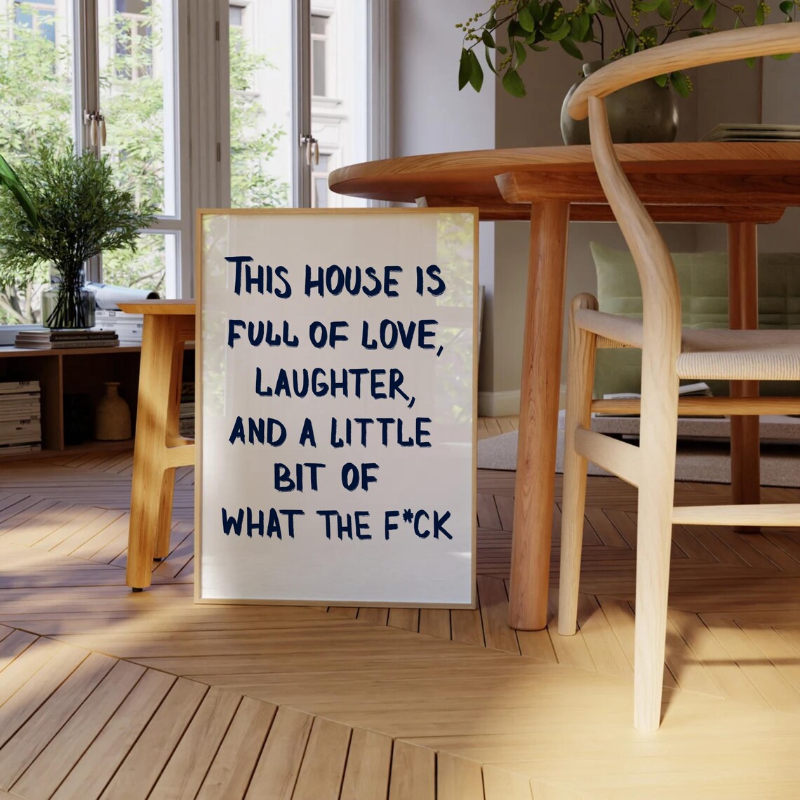 This House Is Full Of Love Quote Art Print - Image 2