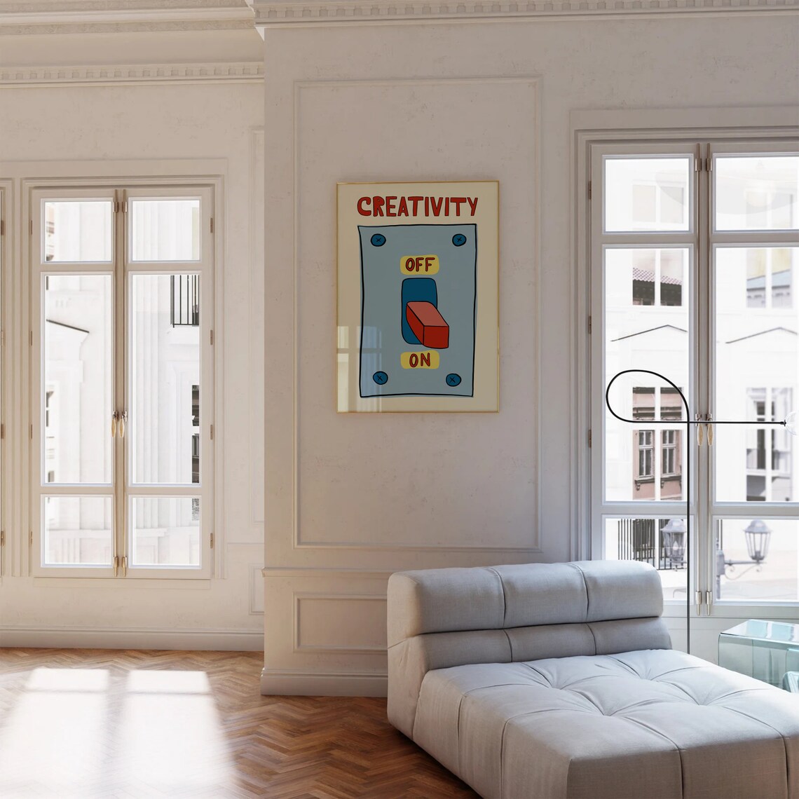 Creative Mode Retro Wall Art Print, Colorful Decor - Image 3