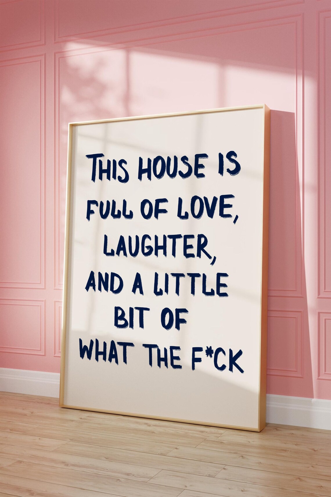 This House Is Full Of Love Quote Art Print - Image 3