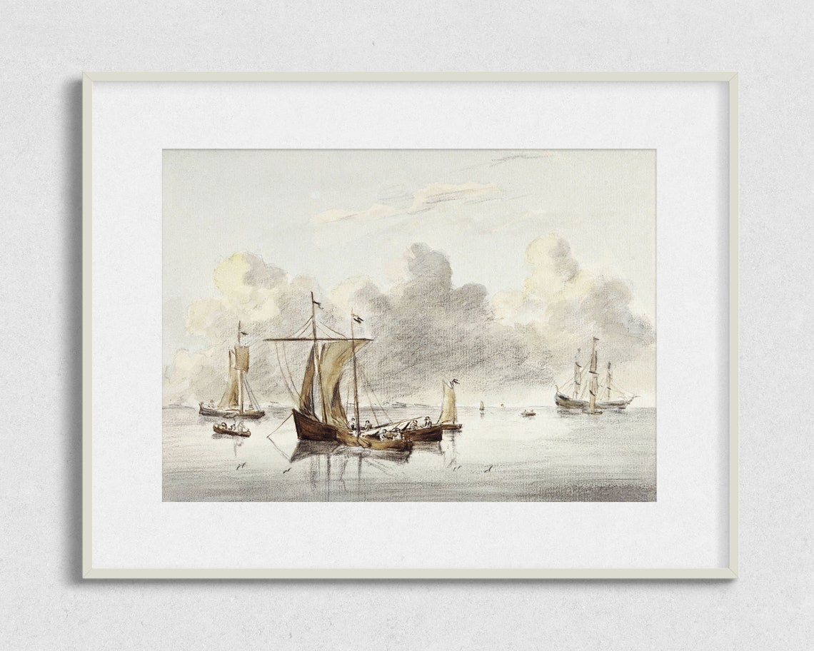 Vintage Nautical Sailing Ship Art Print - Image 2