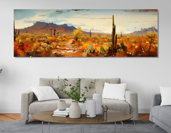 Arizona Desert Print, Sonoran Desert Landscape Art