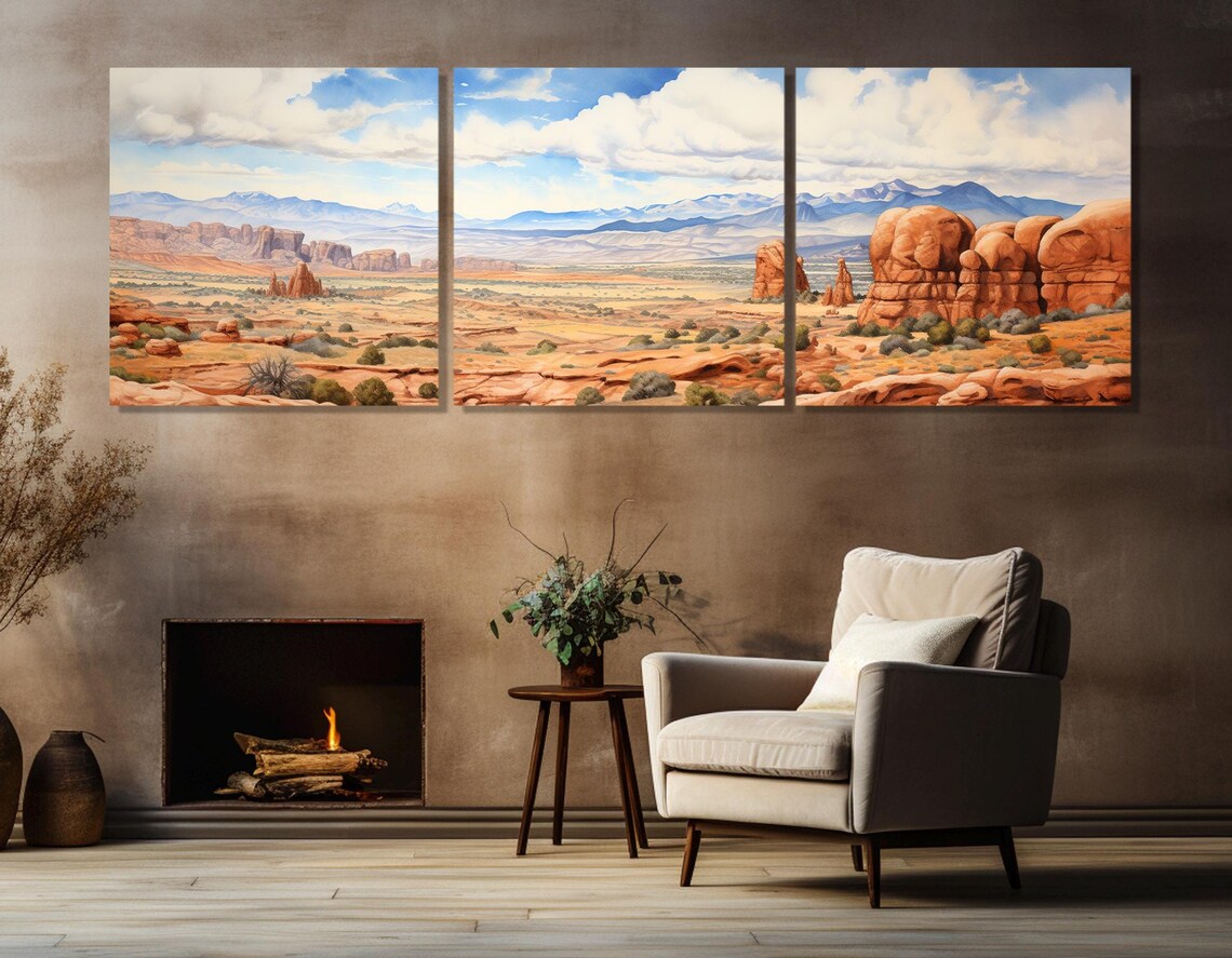 Arches National Park Red Rock Desert Panoramic Utah Landscape Travel Poster - Image 4