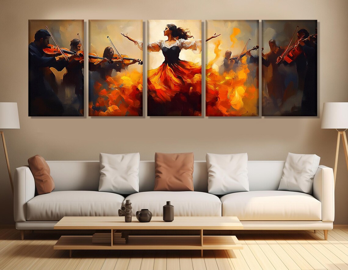 Flamenco Latina Dancer Art Print, Dance Wall Decor - Image 3