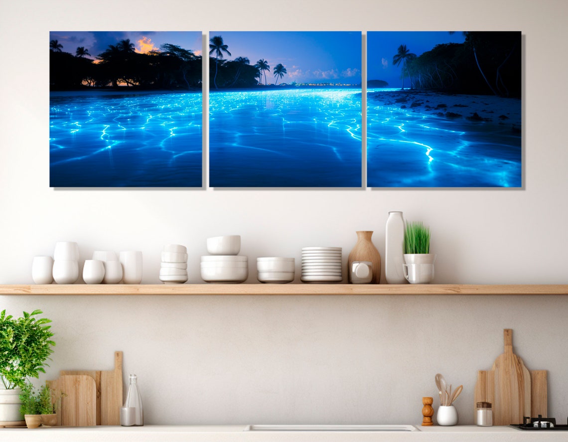 Scenic Vaadhoo Island Maldives Panorama Vaadhoo Print Vaadhoo Painting Vaadhoo Wall Art Framed And Ready To Hang - Image 2