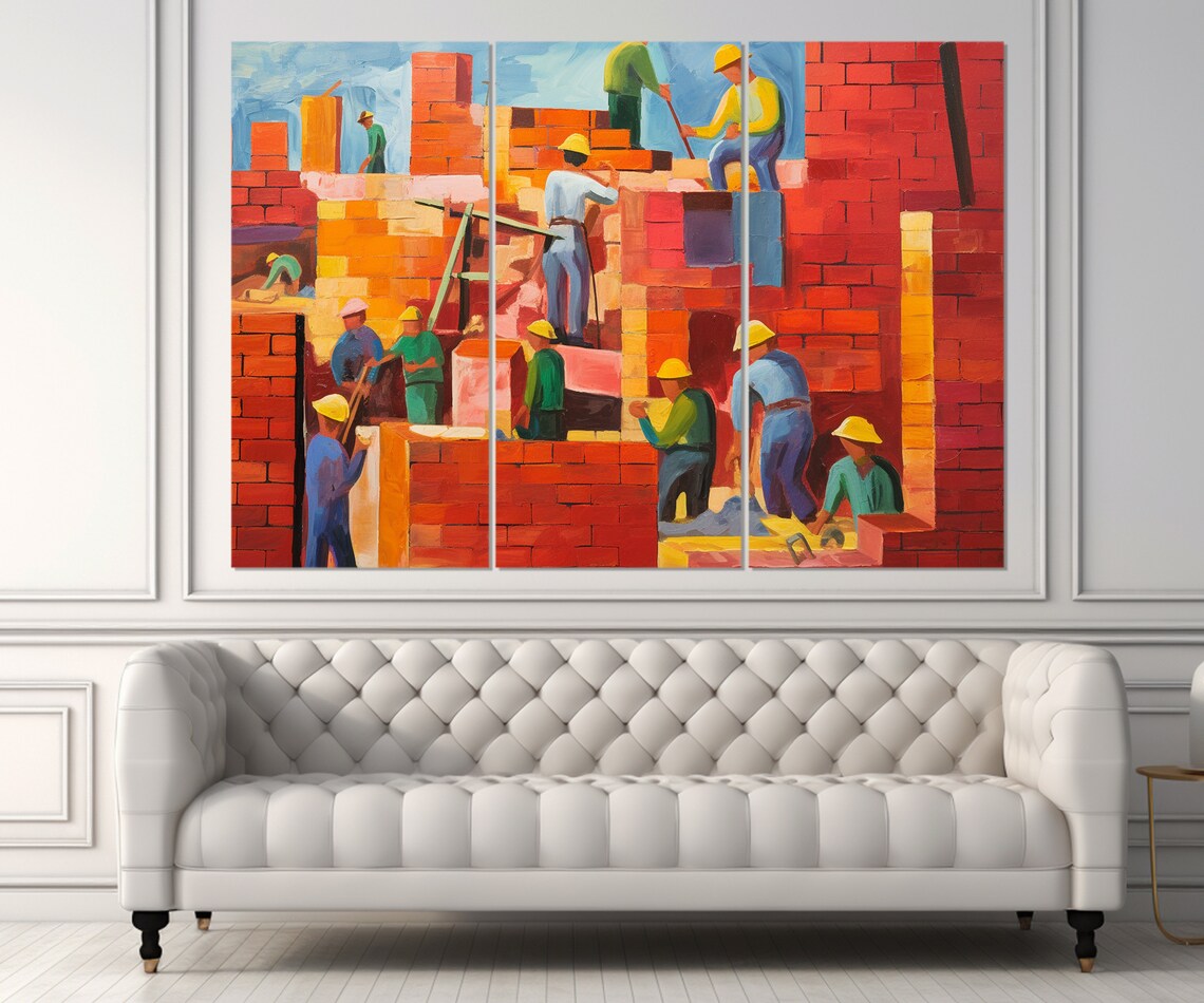 Abstract Construction Wall Art, Architect Gift - Image 4