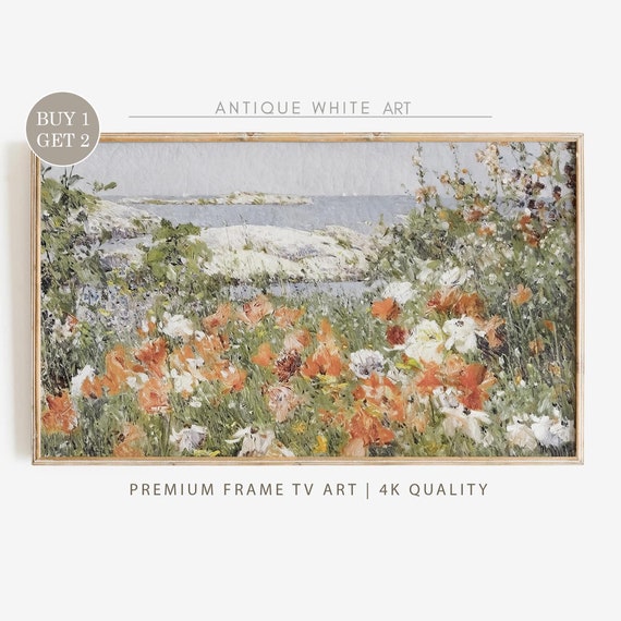 Spring Wildflower Field Landscape Art Print