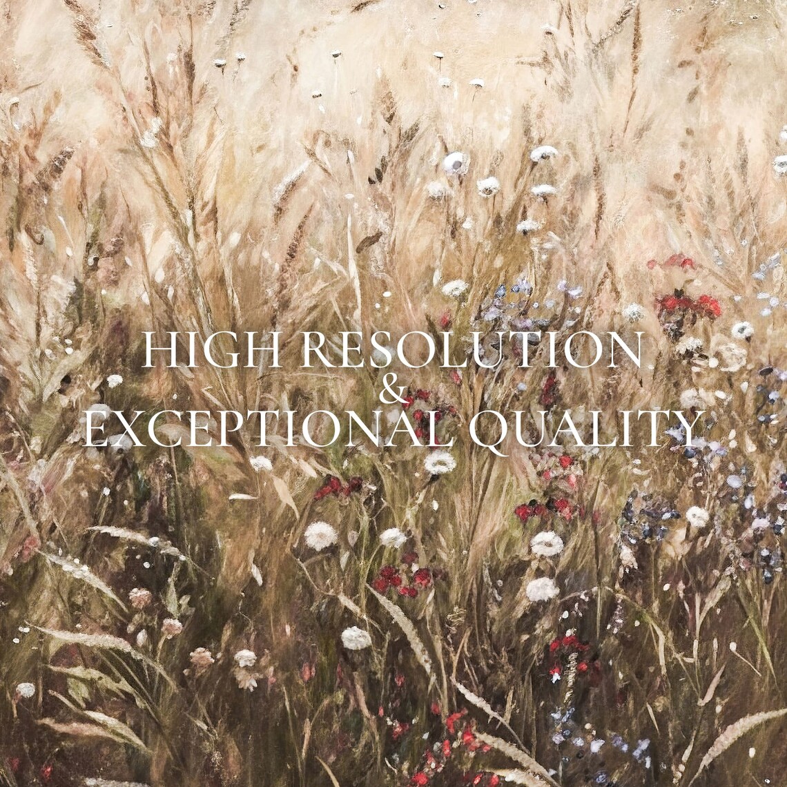 Wildflower Country Field Art Print, Nature Decor - Image 2