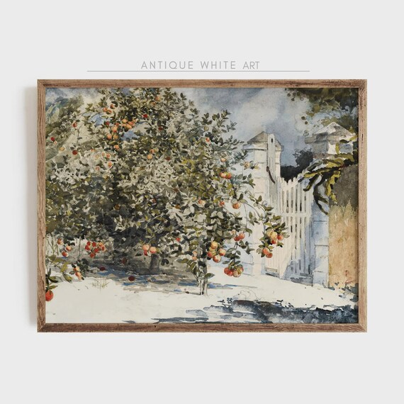 Citrus Art Print Vintage Kitchen Painting Antique Fruit Wall Art Farmhouse Decor A27