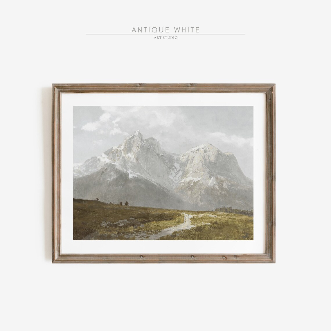 Austrian Mountains Vintage Mountain Landscape Art Print - Image 4