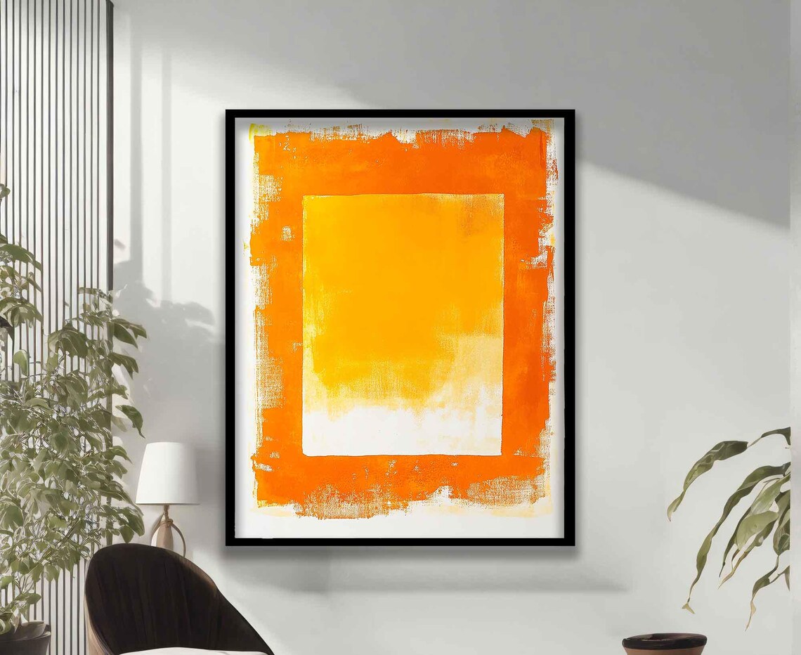 Yellow Orange Mark Rothko Expressionism Art Reproduction