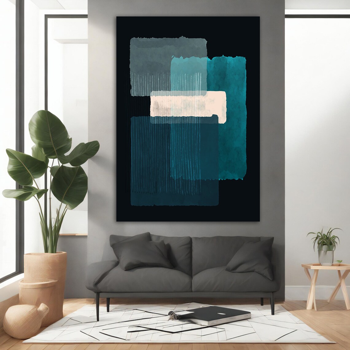 Mark Rothko-Inspired Abstract Art Print, Modern Minimal - Image 3