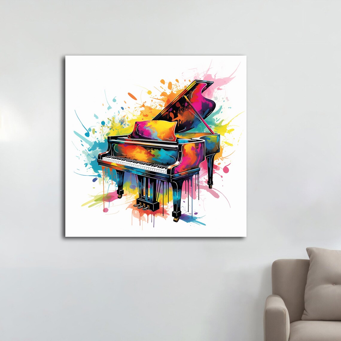 Piano Painting, Musical Art Print for Home Office - Image 5