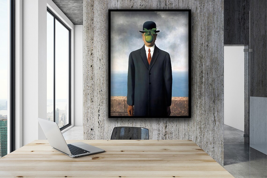 René Magritte Son Of Man Surrealist Art Print - Image 2
