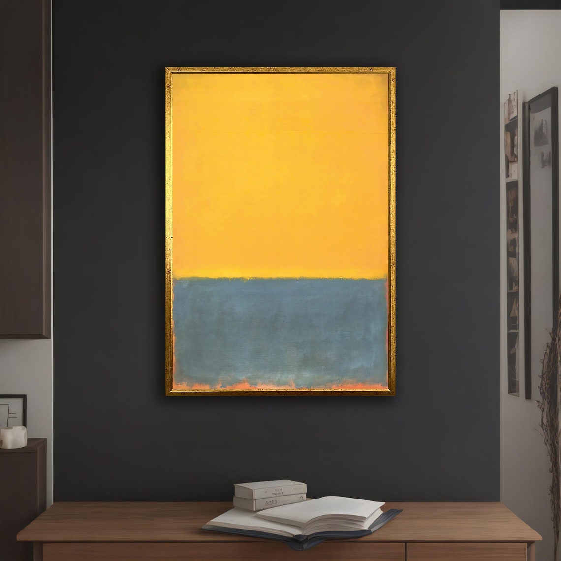 Mark Rothko Yellow Gray Color Field Abstract Modern Art Poster - Image 5