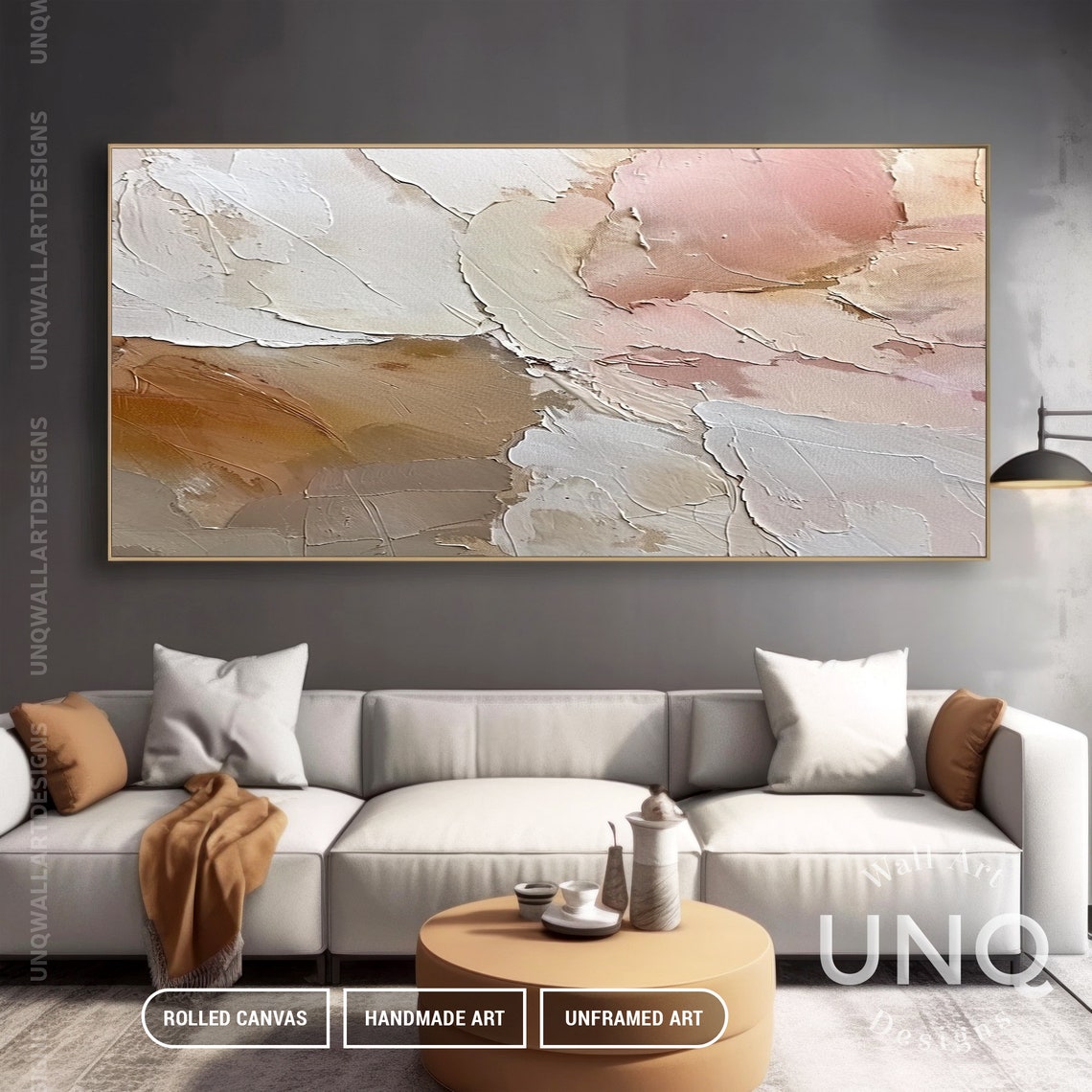 Original Neutral Beige Tones Decor Gift Minimalist Earthy Strokes On Beige Wabi Sabi Wall Art Bohemian Texture Wall Ideas - Image 4