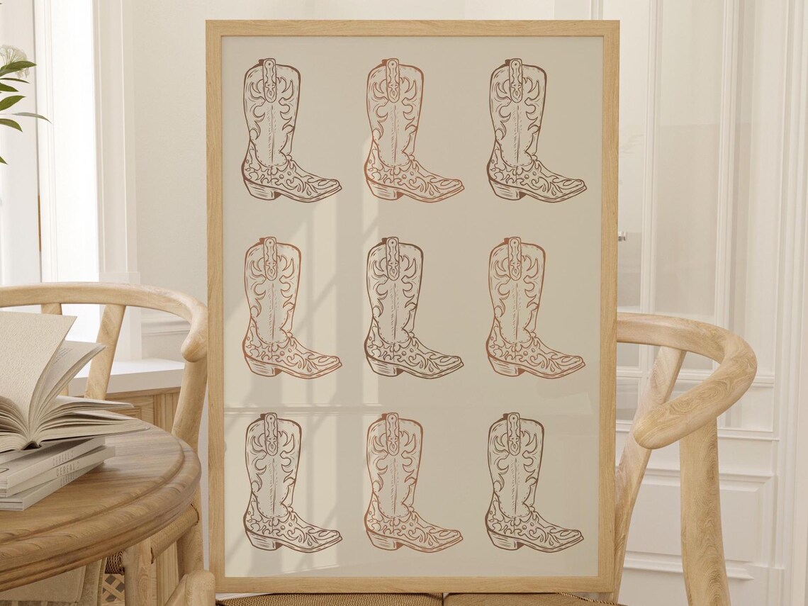 Western Cowboy Nursery Decor, Vintage Poster