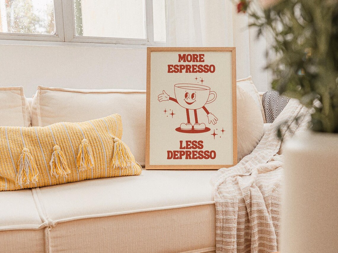 Tea Cup Kitchen Art Kitchen Decor Cafe Bar Wall Decor Coffee Corner Decoration Gifts For Couples And Coffee Lovers Ideas Coffee Bar Shop - Image 2