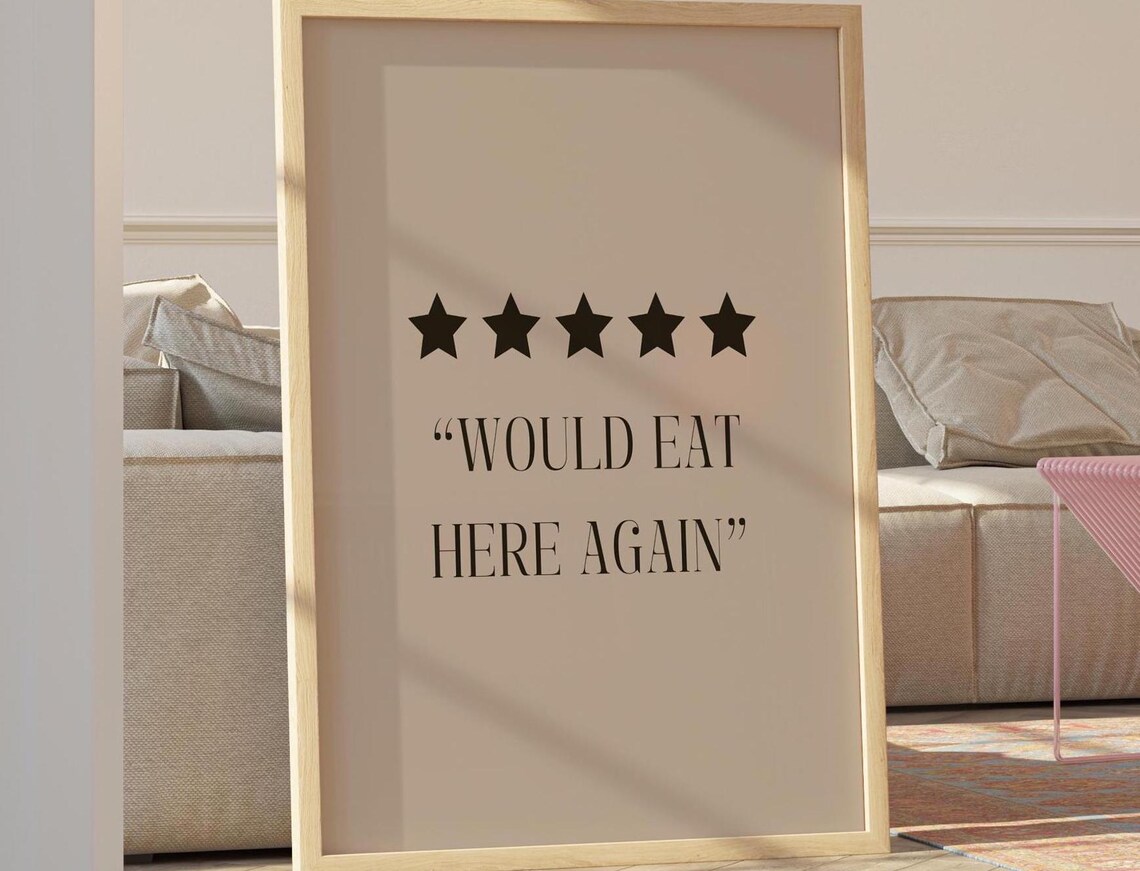 Would Eat Here Again, Kitchen Gift for Cook