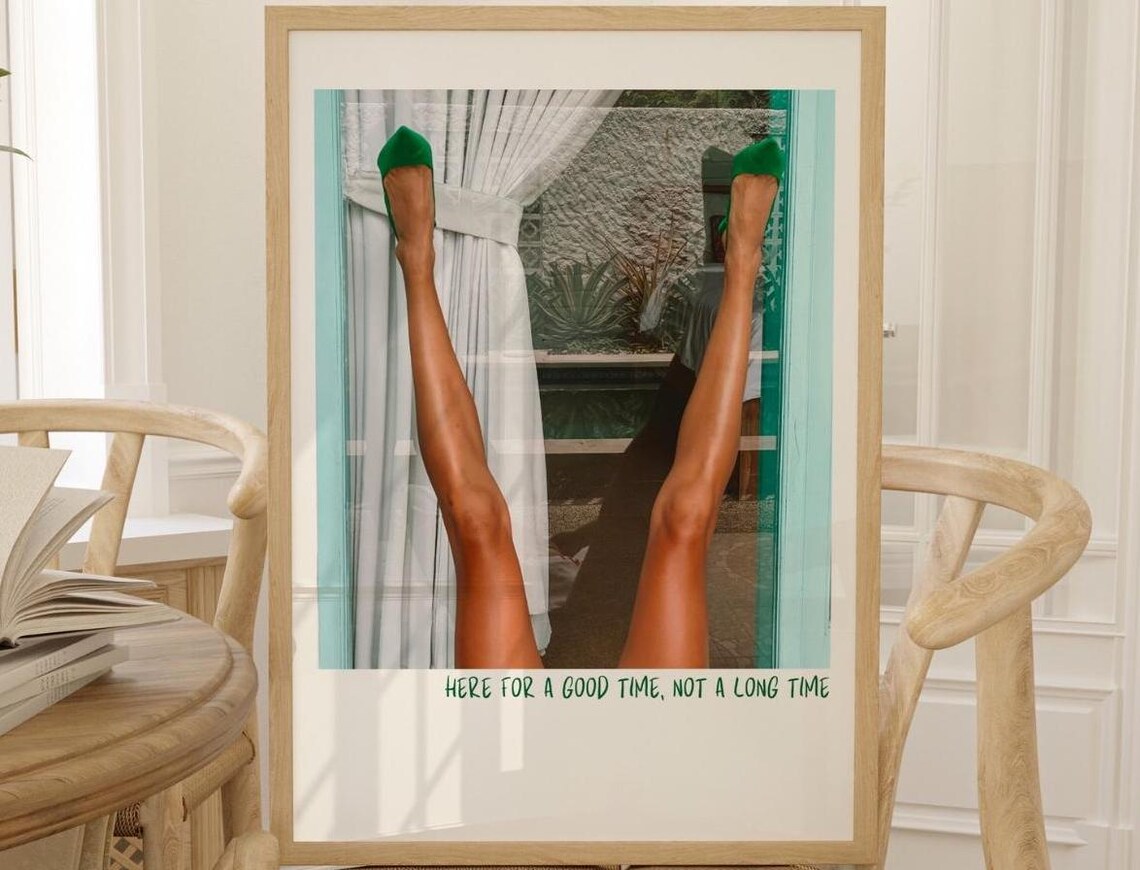 Good Times Quote, Retro Trendy Wall Art Print