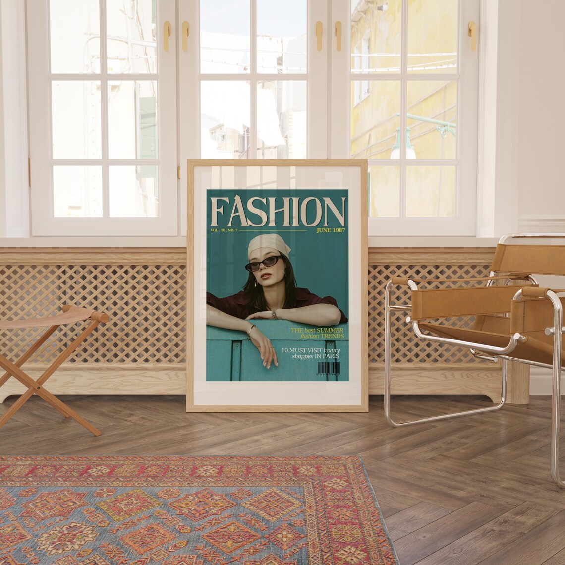 Vintage Magazine Cover Poster Print, Feminist Fashion
