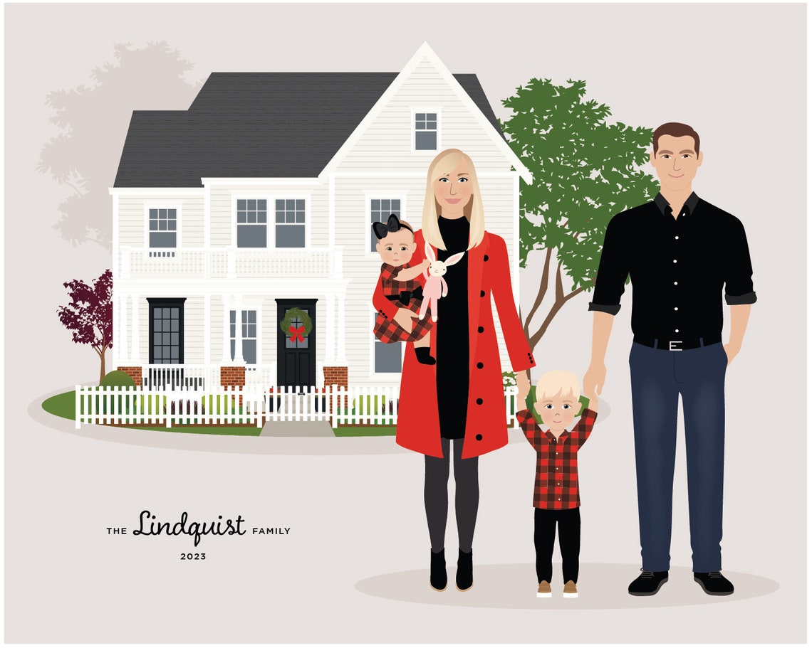 Personalized Family and Home Portrait - Image 4